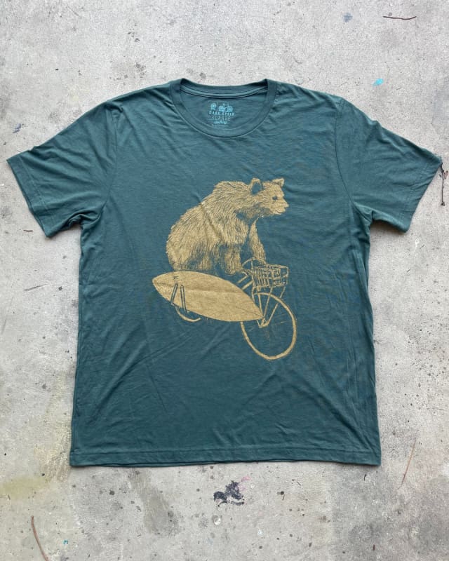 Bear with a Surfboard Unisex Shirt
