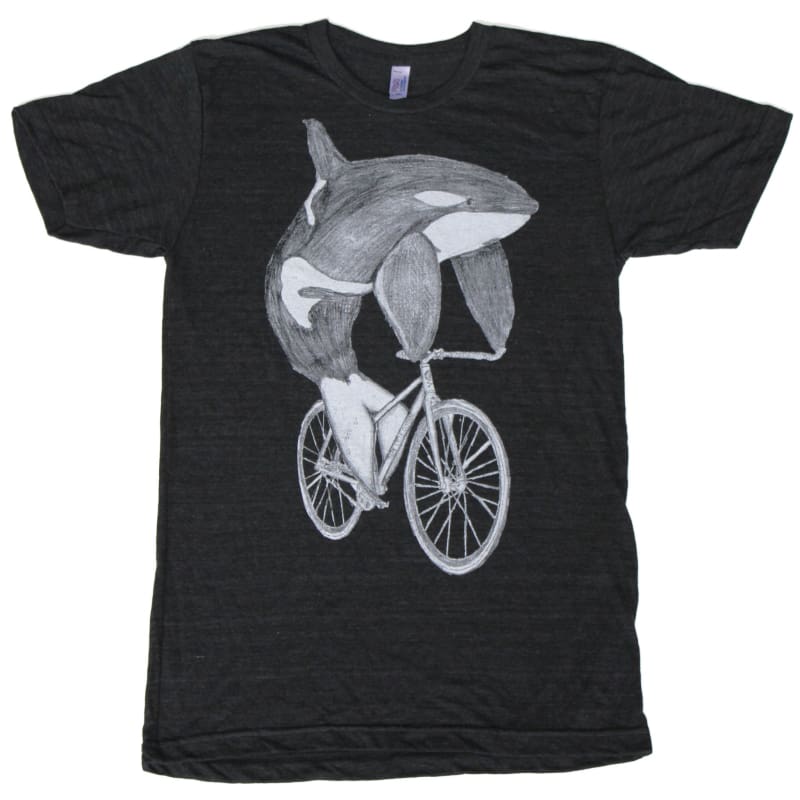 Orca on a Bicycle Unisex T-Shirt